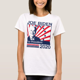 Joe Biden voor de presidentsverkiezingen 2020 Blau T-shirt