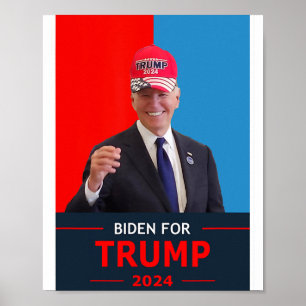 Joe Biden voor de verkiezing van Trump in 2024 Dra Poster