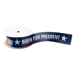 Joe Biden voor de verkiezingsdemocraat president 2 Satijnen Lint