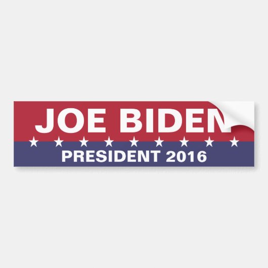 JOE BIDEN voor President 2016 Bumpersticker (Voorkant)