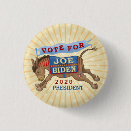 Joe Biden voor President 2020-Democraat Donkey Ronde Button 3,2 Cm