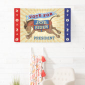 Joe Biden voor President 2020-Democraat Donkey Spandoek (Insitu)