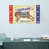 Joe Biden voor President 2020-Democraat Donkey Spandoek (Beurs)