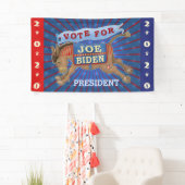 Joe Biden voor President 2020-Democraat Donkey Spandoek (Insitu)
