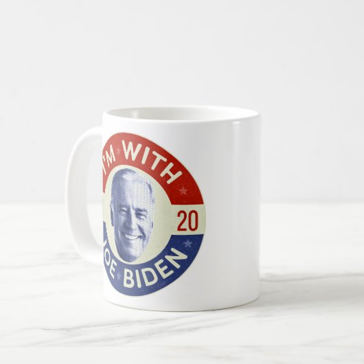Joe Biden voor President 2020 Democraat Foto Retro Koffiemok (Voorkant links)