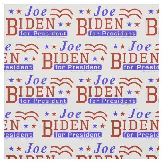 Joe Biden voor President 2020 Democrat Pattern Stof (Swatch)