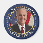 Joe Biden voor President 2020-democratische foto Magneet (Voorkant)