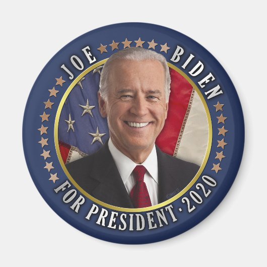 Joe Biden voor President 2020-democratische foto Magneet (Voorkant)