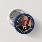 Joe Biden voor President 2020-democratische foto Ronde Button 3,2 Cm (Voorkant /achterkant)