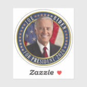 Joe Biden voor President 2020-democratische foto Sticker (Vel)