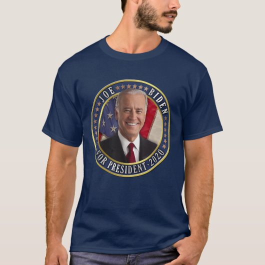 Joe Biden voor President 2020-democratische foto T-shirt (Voorkant)
