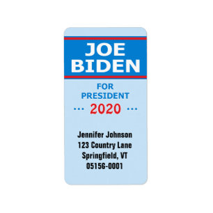 Joe Biden voor President 2020 Etiket