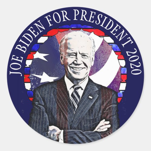 Joe Biden voor President 2020 Support Stickers (Voorkant)