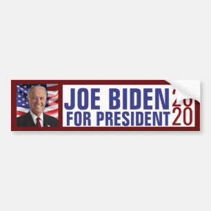 Joe Biden voor President 2020 US Foto Bumpersticker