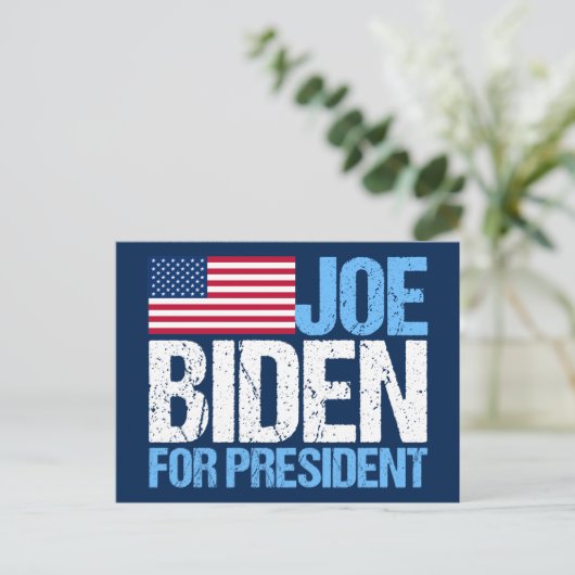 Joe Biden voor President Briefkaart (Staand voorkant)