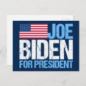 Joe Biden voor President Briefkaart (Voorkant / Achterkant)