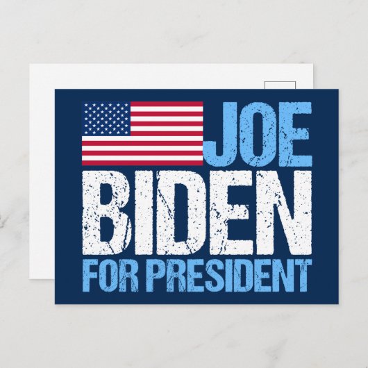 Joe Biden voor President Briefkaart (Voorkant / Achterkant)
