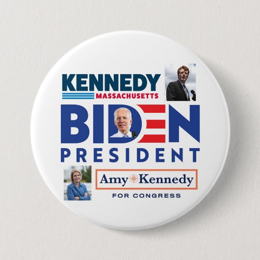 Joe Biden voor President Coattails Ronde Button 7,6 Cm (Voorkant)