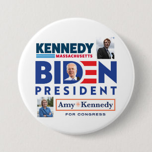 Joe Biden voor President Coattails Ronde Button 7,6 Cm
