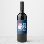 Joe Biden voor President Wijn Etiket (Voorkant)