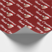 Joe Biden Vrolijk Kerstfeest | Aangepaste naam Tre Cadeaupapier (Hoek)