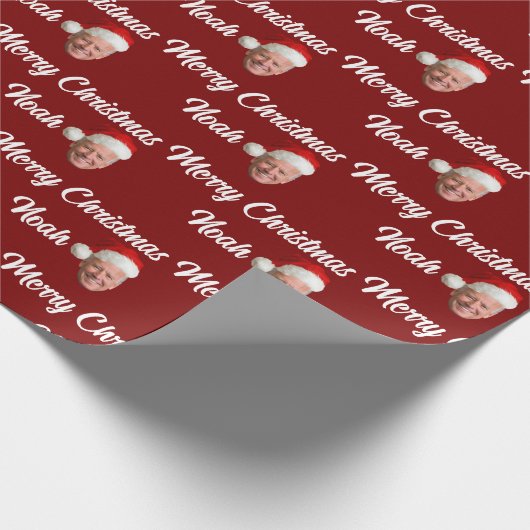 Joe Biden Vrolijk Kerstfeest | Aangepaste naam Tre Cadeaupapier (Hoek)