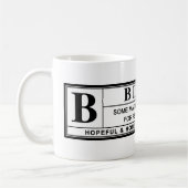 Joe Biden-waarschuwingslabel Koffiemok (Links)