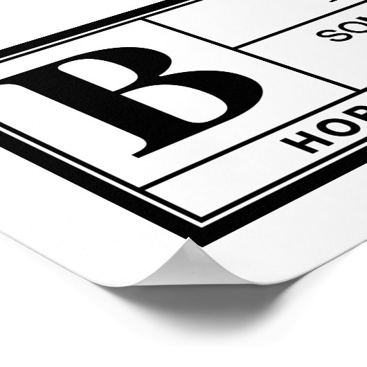 Joe Biden-waarschuwingslabel Poster (Hoek)