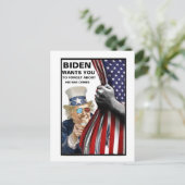 Joe Biden War Briefkaart (Staand voorkant)