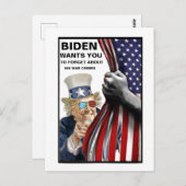 Joe Biden War Briefkaart (Voorkant / Achterkant)