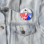 Joe Biden: Warmonger Ronde Button 5,7 Cm (In situ)