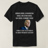 Joe Biden Worst President in de geschiedenis tegen T-shirt (Design voorkant)
