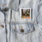 Joe Biden: Wortel nu / Stick Later Vierkante Button 5,1 Cm (In situ)