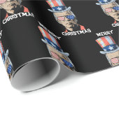 Joe Biden Xmas Merry Kerstmis 4 juli Cadeaupapier (Rol Hoek)