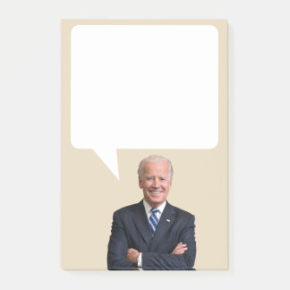 Joe Biden zegt dat het Amerikaanse President Speec Post-it® Notes