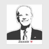 Joe Biden Zwart & Wit Vorm Vinyl Sticker (Vel)