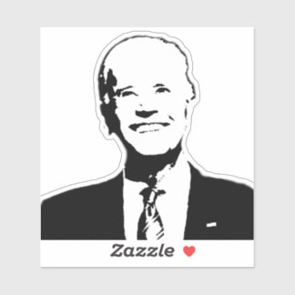 Joe Biden Zwart & Wit Vorm Vinyl Sticker