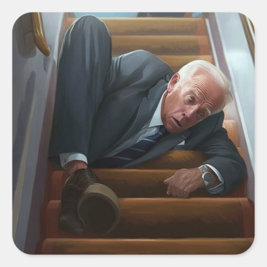 Joe Biden's luchtmacht One Oopsie Sticke Vierkante Sticker (Voorkant)