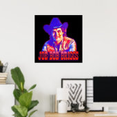 Joe Bob Briggs Horror-pictogram Poster (Thuiskantoor)