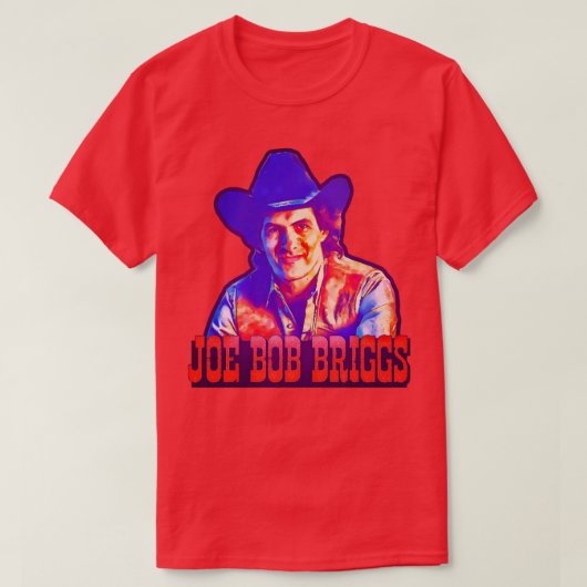 Joe Bob Briggs Horror-pictogram T-shirt (Design voorkant)