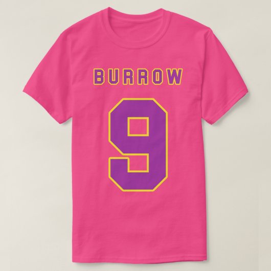 Joe Burrow nummer negen T-shirt (Design voorkant)