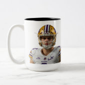 joe burrow tweekleurige koffiemok (Links)