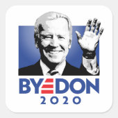 JOE BYE DON 2020 VIERKANTE STICKER (Voorkant)