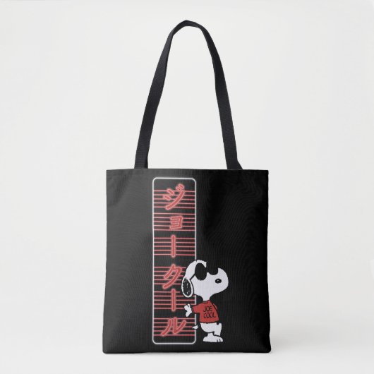 Joe Cool Japanese Neon Lights Tote Bag (Voorkant)