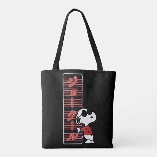 Joe Cool Japanese Neon Lights Tote Bag (Achterkant)