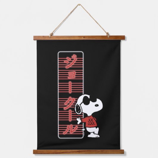 Joe Cool Japanse Neon Lights Hangend Wandkleed (Voorkant)