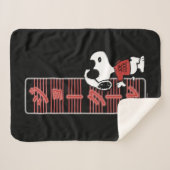 Joe Cool Japanse Neon Lights Sherpa Deken (Voorkant (horizontaal))