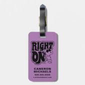 Joe Cool - rechts op Bagagelabel (Achterkant verticaal)