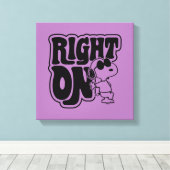 Joe Cool - rechts op Canvas Afdruk (Insitu (Houten vloer))