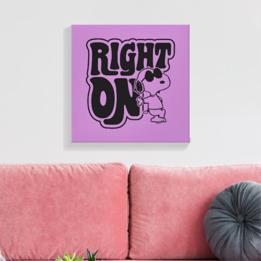 Joe Cool - rechts op Canvas Afdruk (Insitu (Woonkamer))